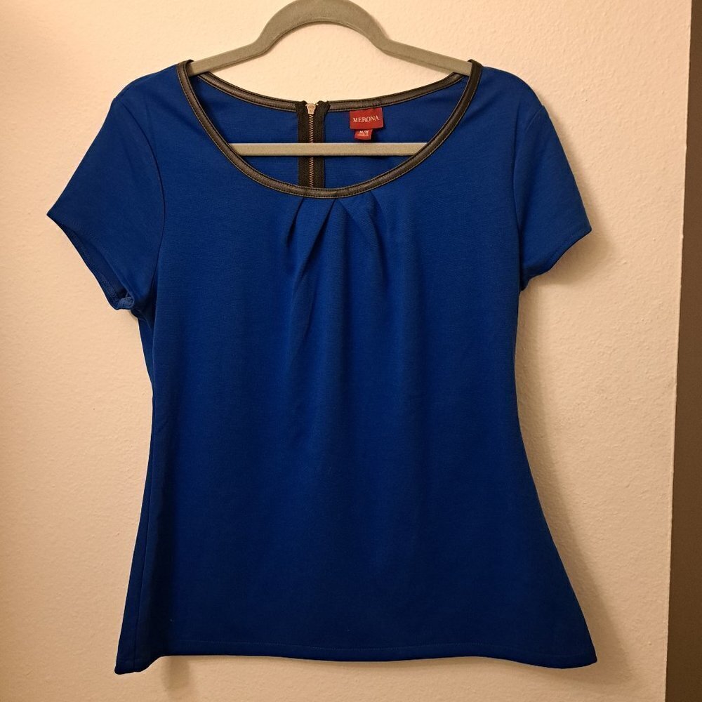 Merona Blue Short Sleeve Shirt Size Medium